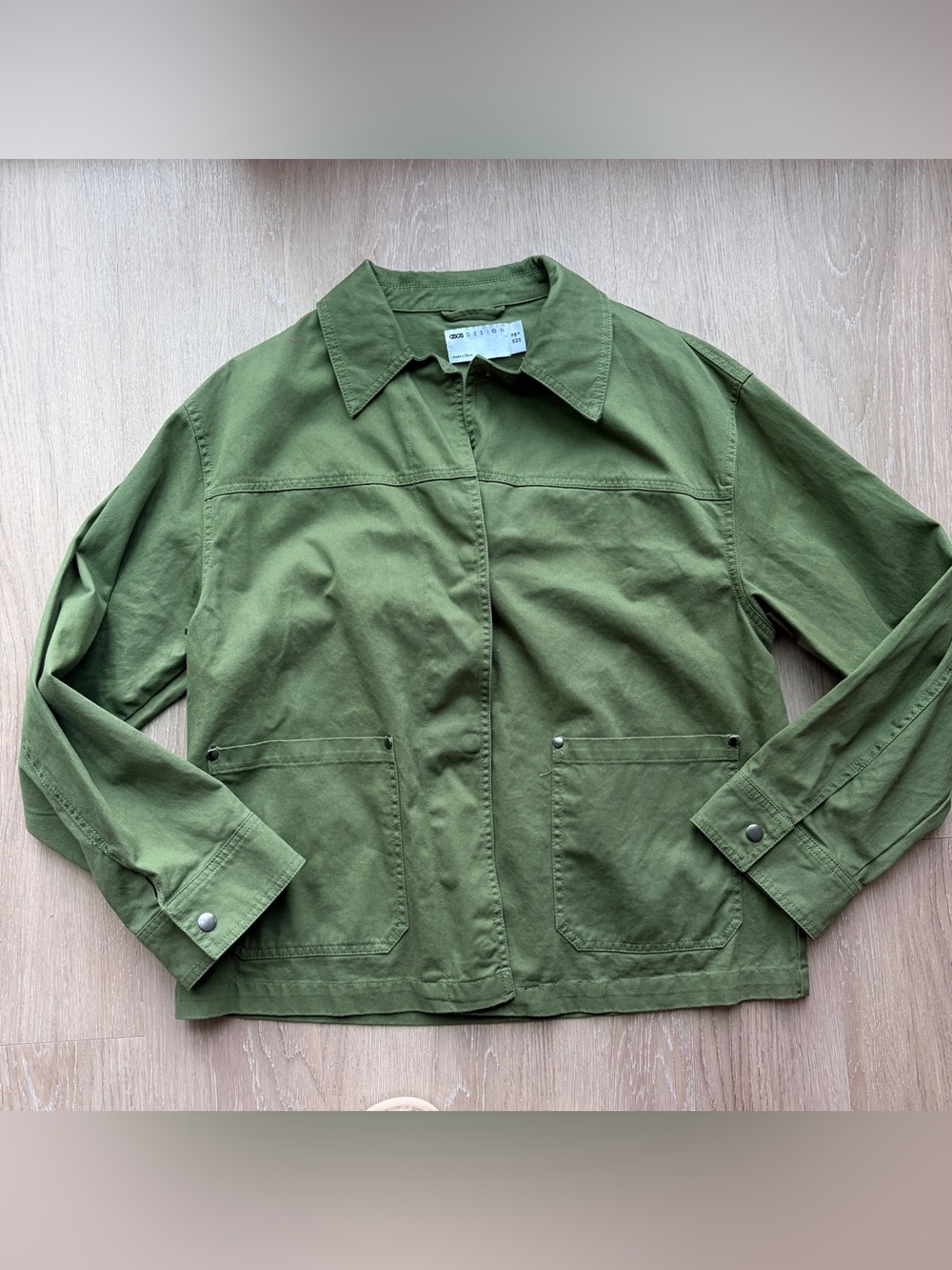 ASOS Design green lightweight jacket